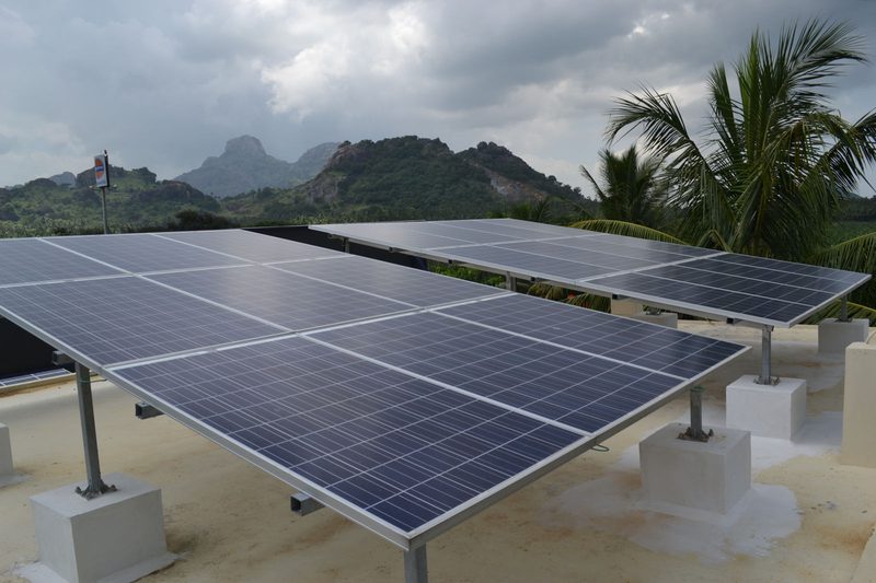 Rooftop solar on the RCC roof of an office campus