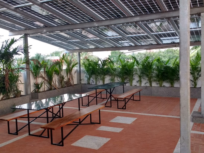 BIPV rooftop at the IMI office building, Chennai